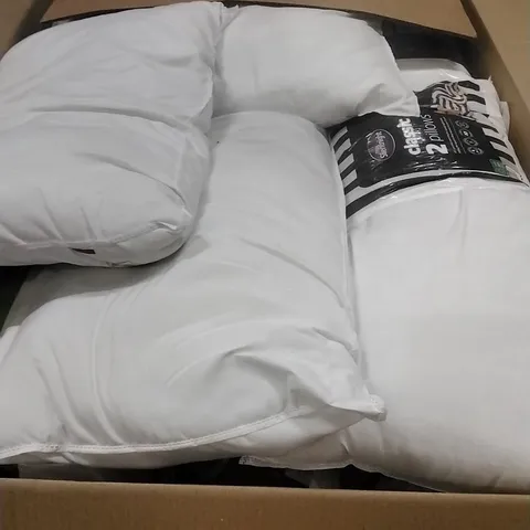 A PALLET CONTAINING A LARGE QUANTITY OF SILENT PILLOWS, SIMILAR PRODUCTS ETC