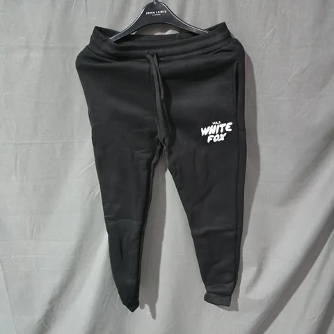 BLACK HOODIE WITH VOL3 WHITE FOX PRINT