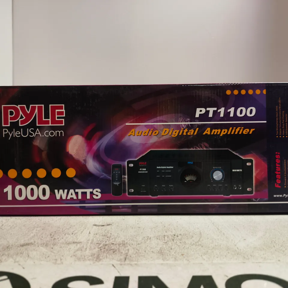 PYLE PT1100 AUDIO DIGITAL AMPLIFIER – 1000 WATTS – BOXED