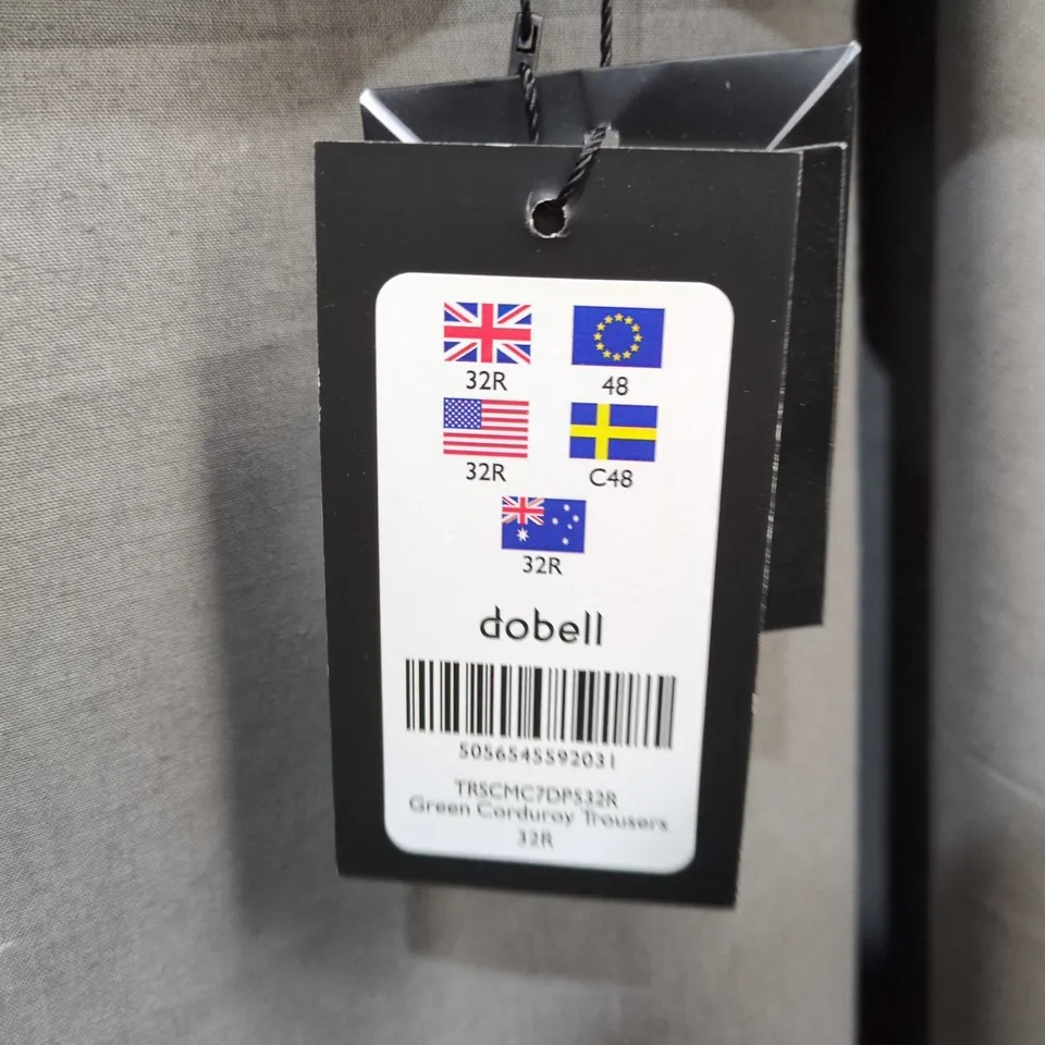 DOBELL GREEN CORDUROY JACKET & TROUSERS – MEN'S SUIT (2-PIECE)