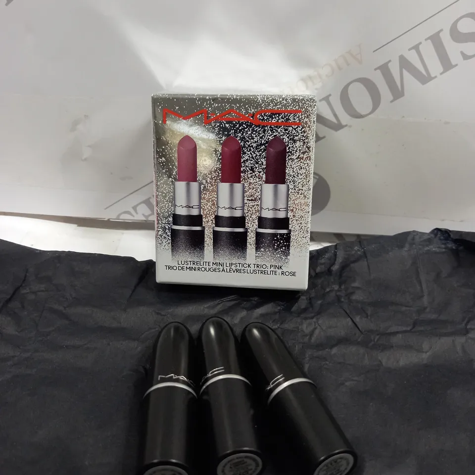 MAC LUSTRELITE MINI LIPSTICK TRIO - NEUTRAL