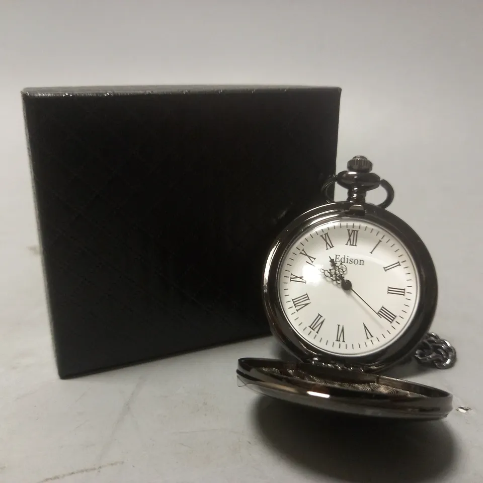 EDISON POCKET WATCH WITH CHAIN