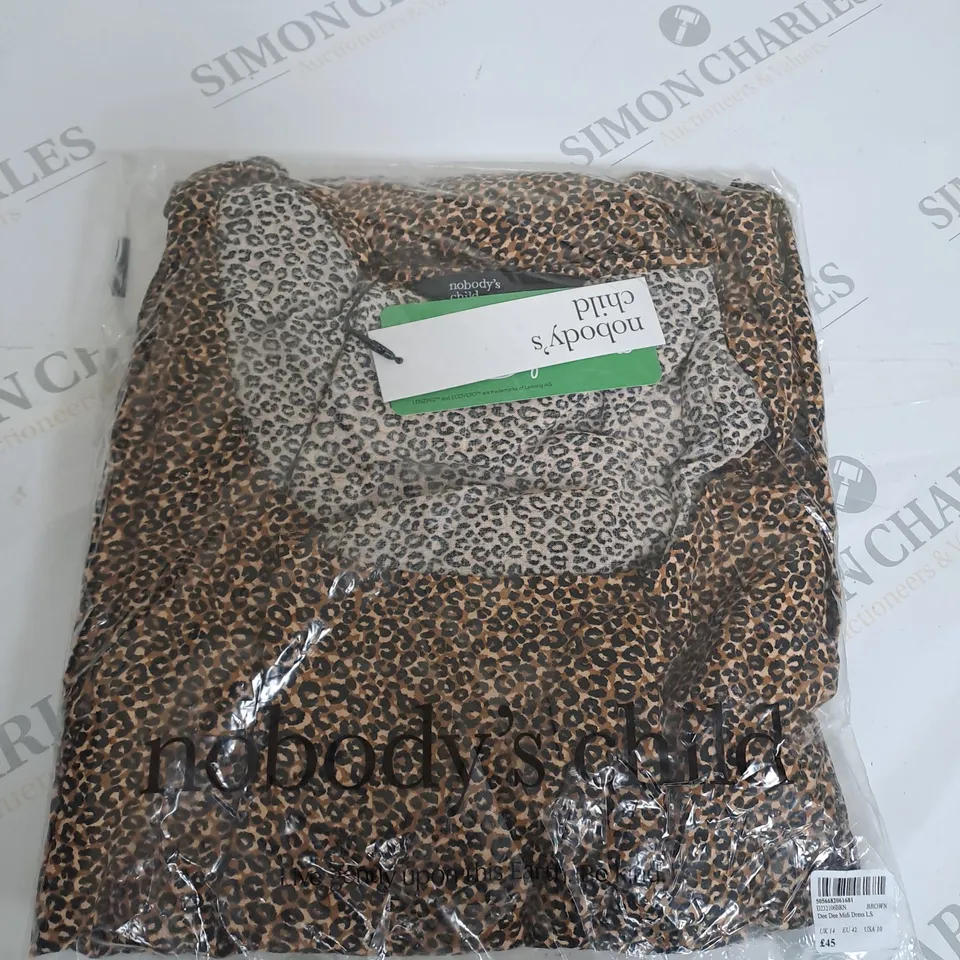 NOBODYS CHILD DEE DEE MIDI DRESS SIZE 14