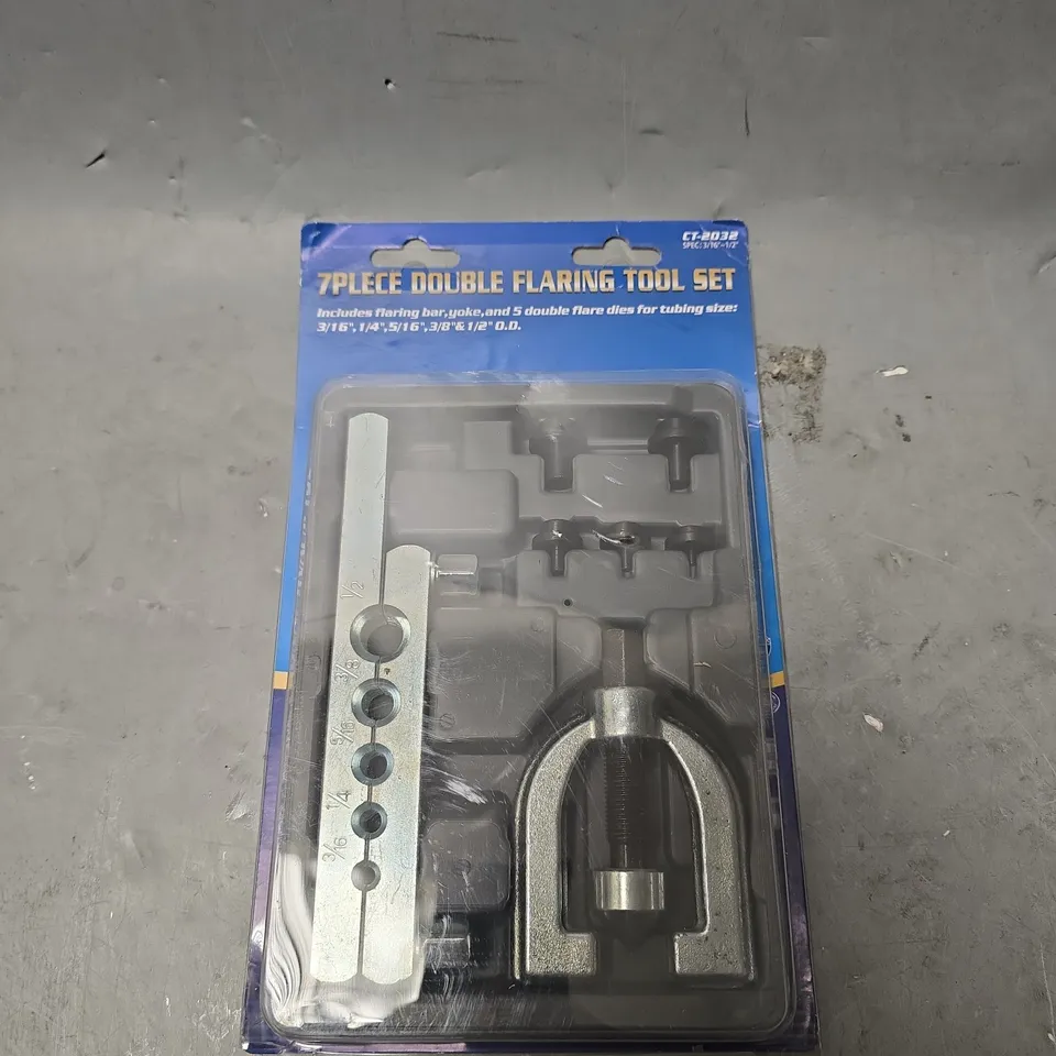 7 PIECE DOUBLE FLARING TOOL SET 
