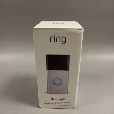 BOXED SEALED RING BATTERY POWERED HD VIDEO DOORBELL