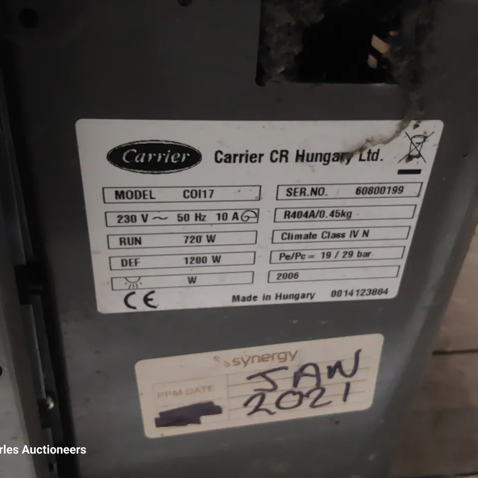 CARRIER DISPLAY/ SELF SERVE FREEZER Model COI17