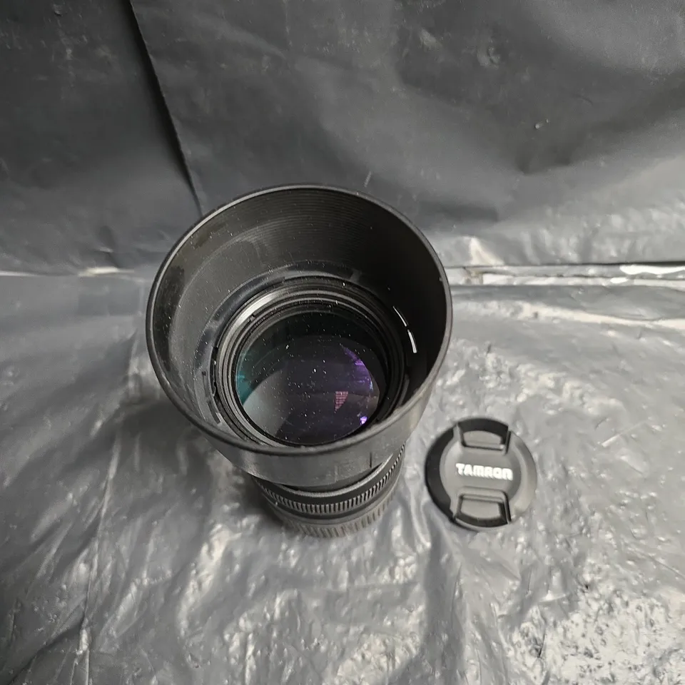 TAMRON DSLR ZOOM LENS – BLACK WITH HOOD AND REAR CAP - COLLECTION ONLY
