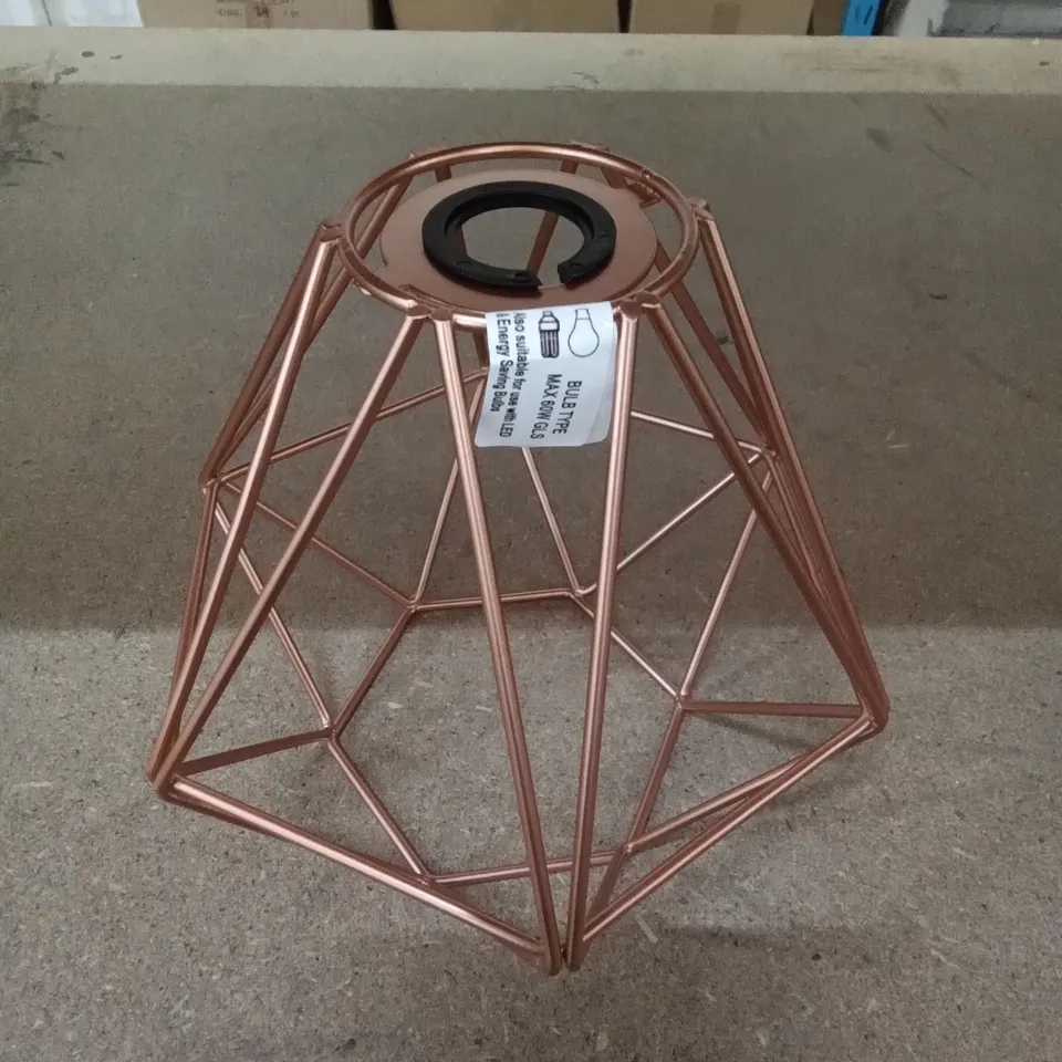 BOXED DIABLO COPPER WIRE PENDANT SHADE 