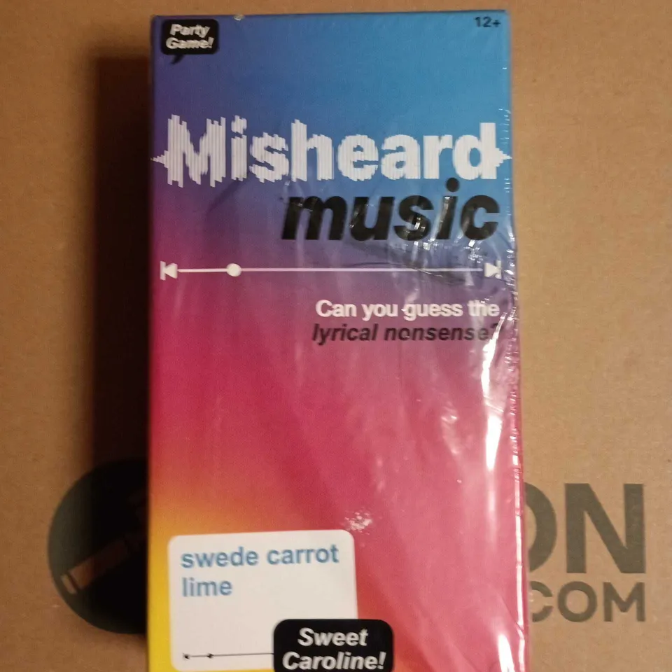 MISHEARD MUSIC – BOXED PARTY GAME BY PARTY GAME!