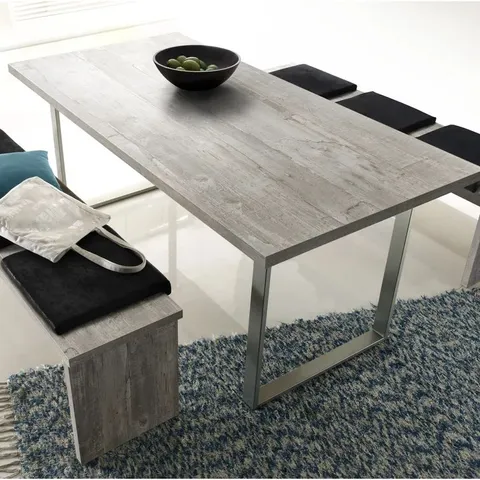 BOXED BURDOCK DINING TABLE , H76 X L180 X D90CM 