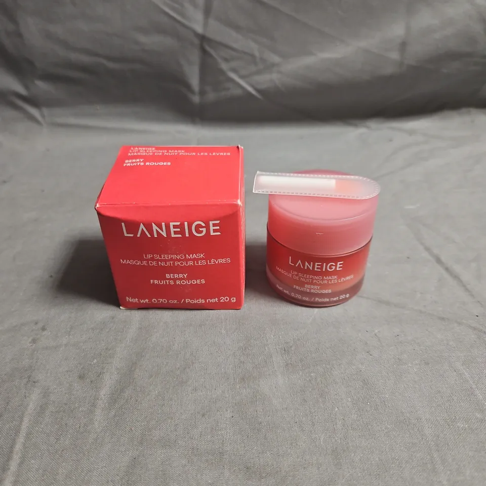 BOXED LANEIGE LIP SLEEPING MASK IN BERRY – 20 G