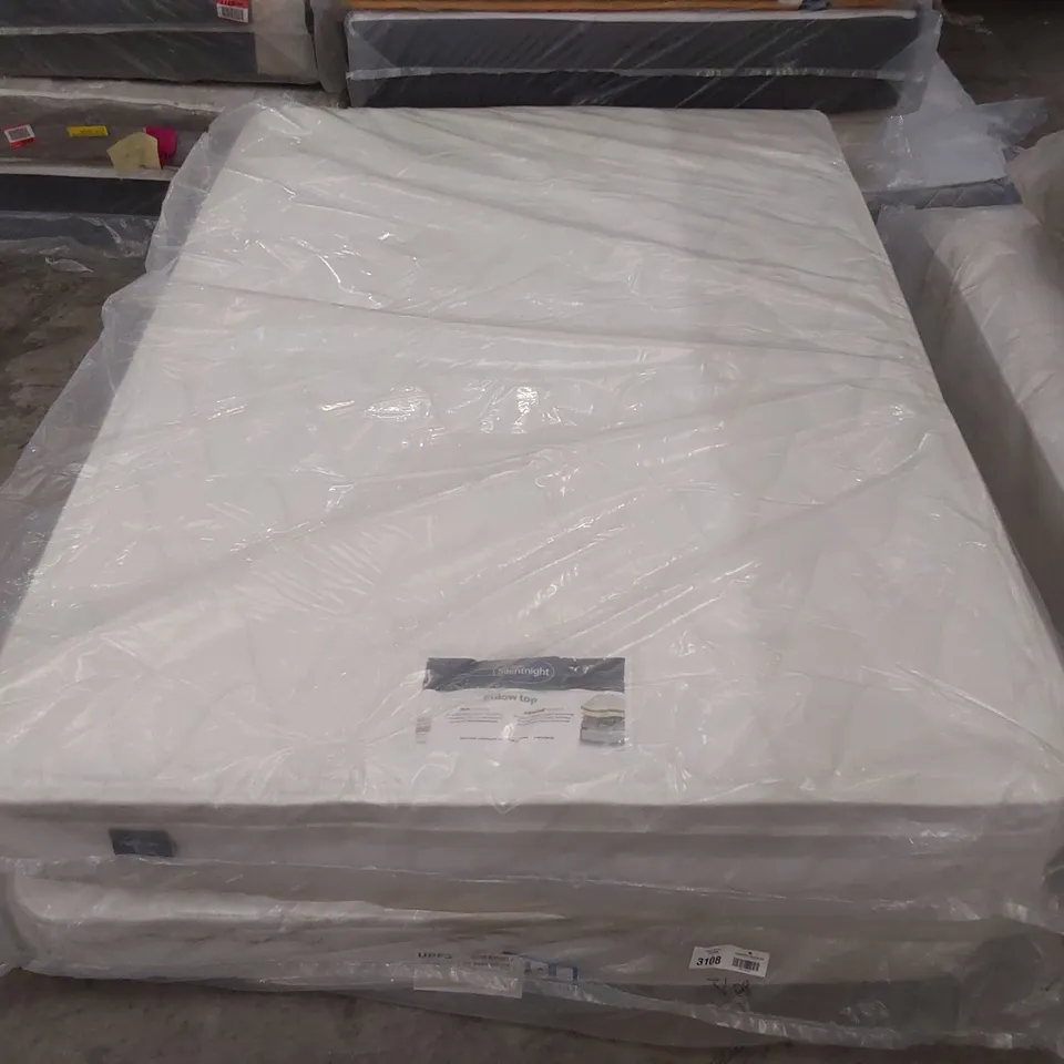 QUALITY BAGGED 4'6" DOUBLE SILENTNIGHT MIRACOIL SPRUNG PIPPA ULTIMATE PILLOWTOP FIRM MATTRESS RRP £429