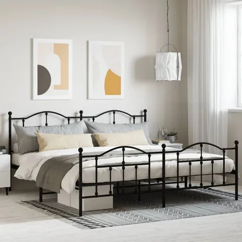 BOXED ANADOLU SPLIT KING BED - BLACK (1 BOX)