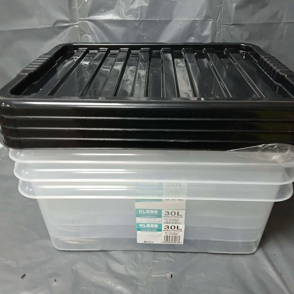 4 KLASS 30L UNDERBED STORAGE BOX WITH LID