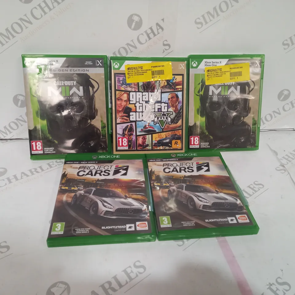 5 ASSORTED XBOX GAMES