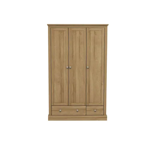 BOXED KENANSVILLE 3 DOOR CORNER WARDROBE (2 BOXES)