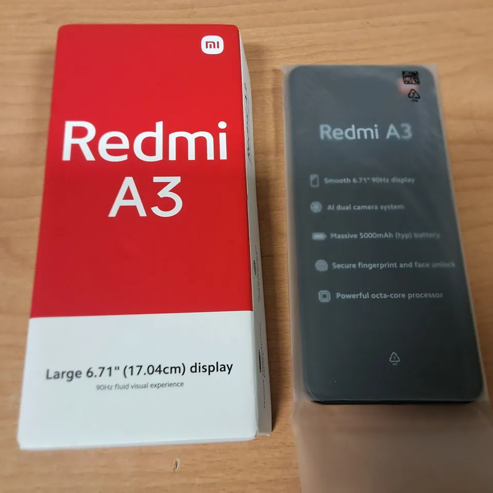 BOXED REDMI A3 3/64GB IN MIDNIGHT BLACK 