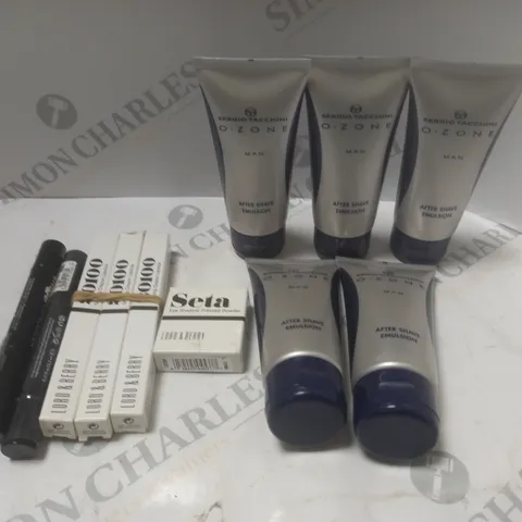 APPROXIMATELY 10 ASSORTED HEALTH AND BEAUTY PRODUCTS TO CONTAIN O.ZONE AFTERSHAVE LOTION, EYE SHADOW POWDER, EYEPUFF CONCEALER ETC