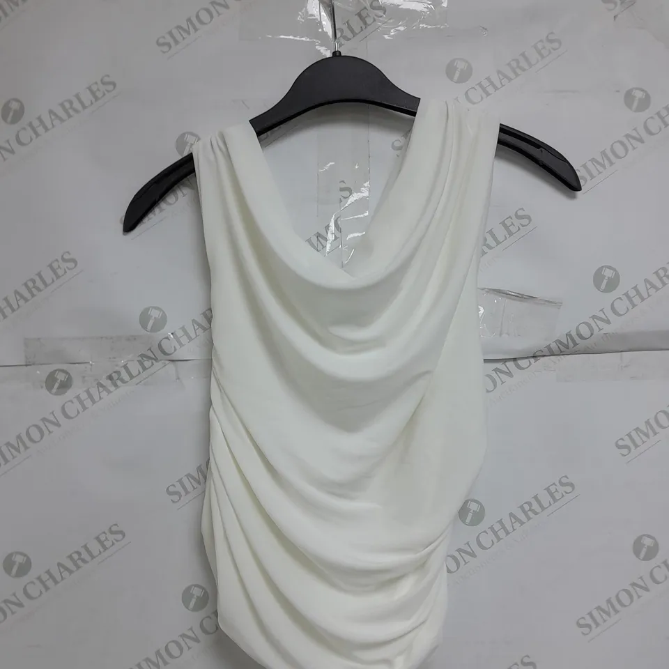 LIDIA WHITE SUPER SOFT OFF WHITE TOP SIZE 12