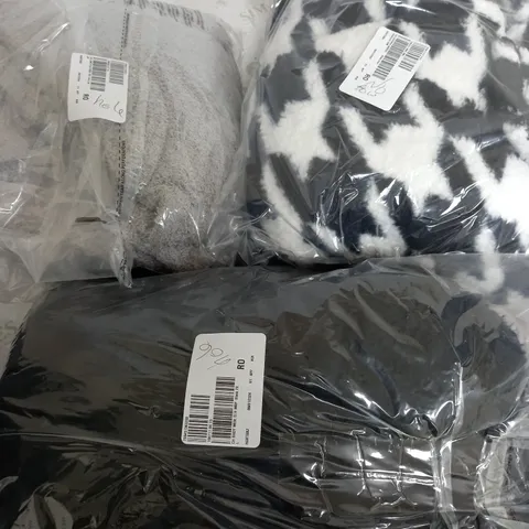 LARGE BOX OF APPROXIMATELY 10 CLOTHING ITEMS ALL IN DIFFRENT COLOURS AND SIZES