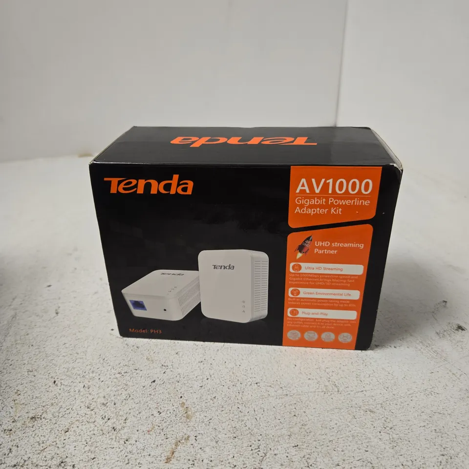 TENDA AV1000 GIGABIT POWERLINE ADAPTER KIT (PH3)
