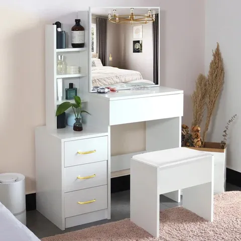 BOXED AHMIER DRESSING TABLE WITH MIRROR