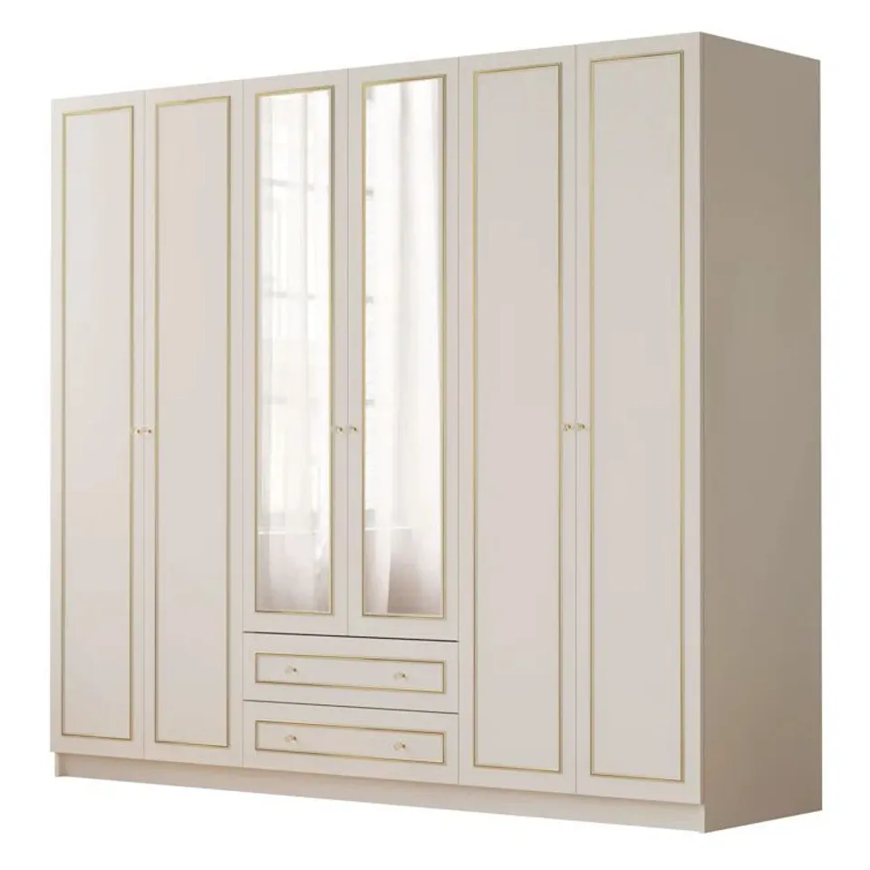 VANDEMARK 6 DOOR MANUFACTURERED WOOD EVO HOME FURNITURE  6 BOXES IN TOTAL