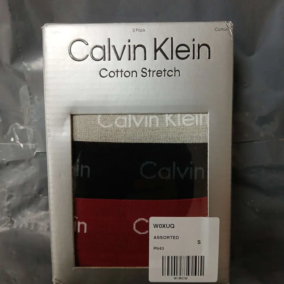 BOXED CALVIN KLEIN 3-PACK OF TRUNKS - S