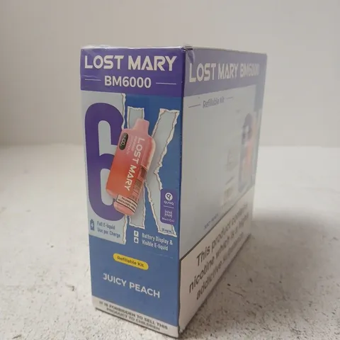 LOST MARY BM6000 REFILLABLE KIT – JUICY PEACH - 5 PACK