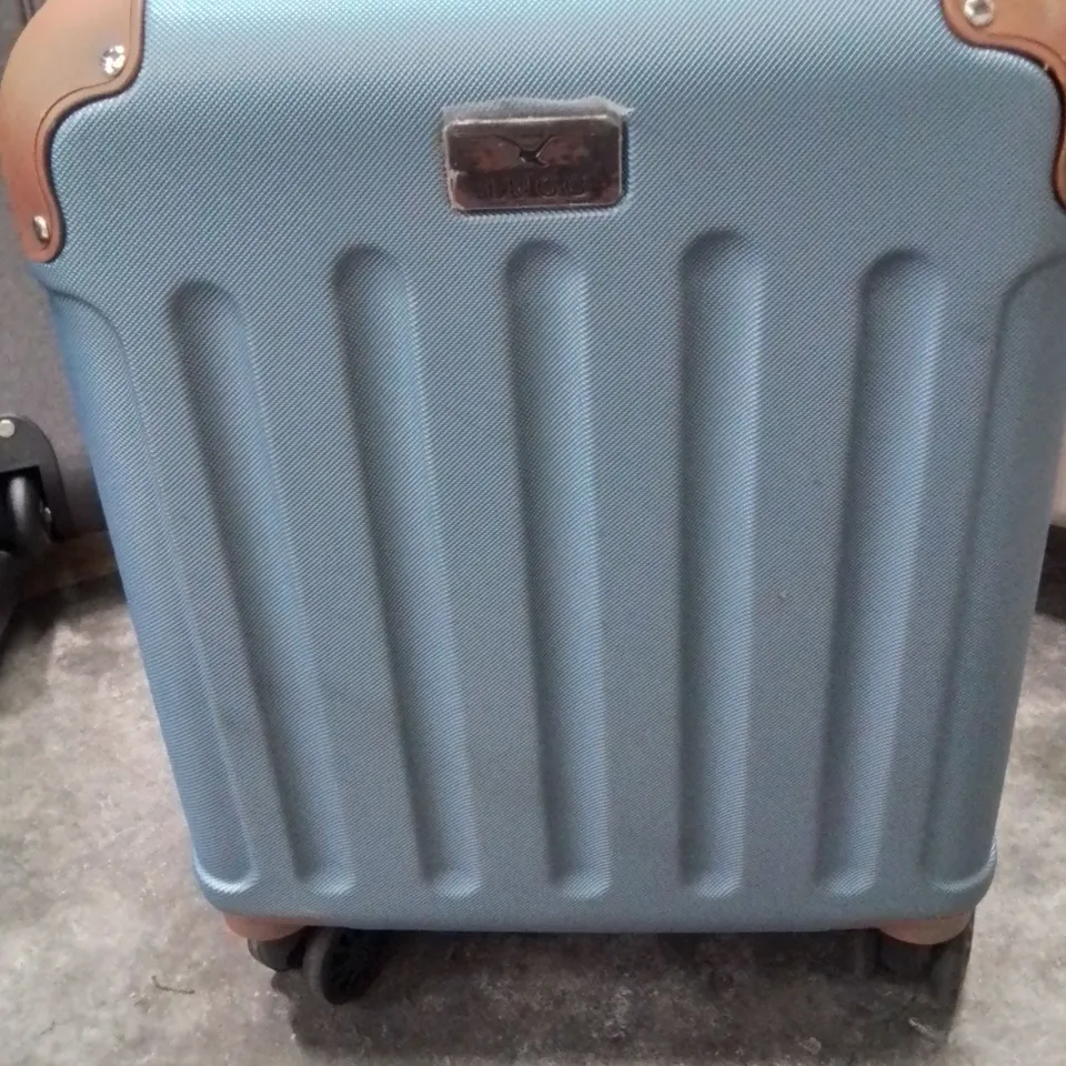 UNBOXED KEPLIN LUGG SMALL SIZE TRAVEL SUITCASE WITH WHEELS BLUE COLOUR 