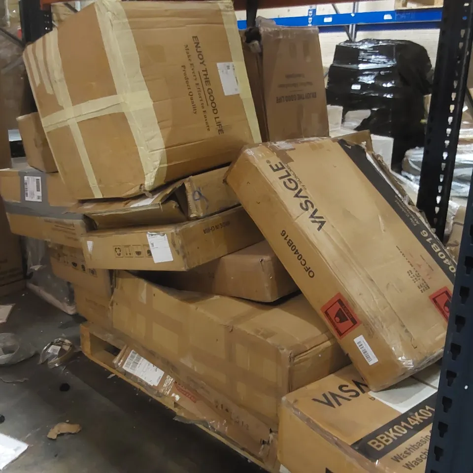 PALLET CONTAINING A LARGE QUANTITY OF ASSORTED FURNITURE PARTS ECT