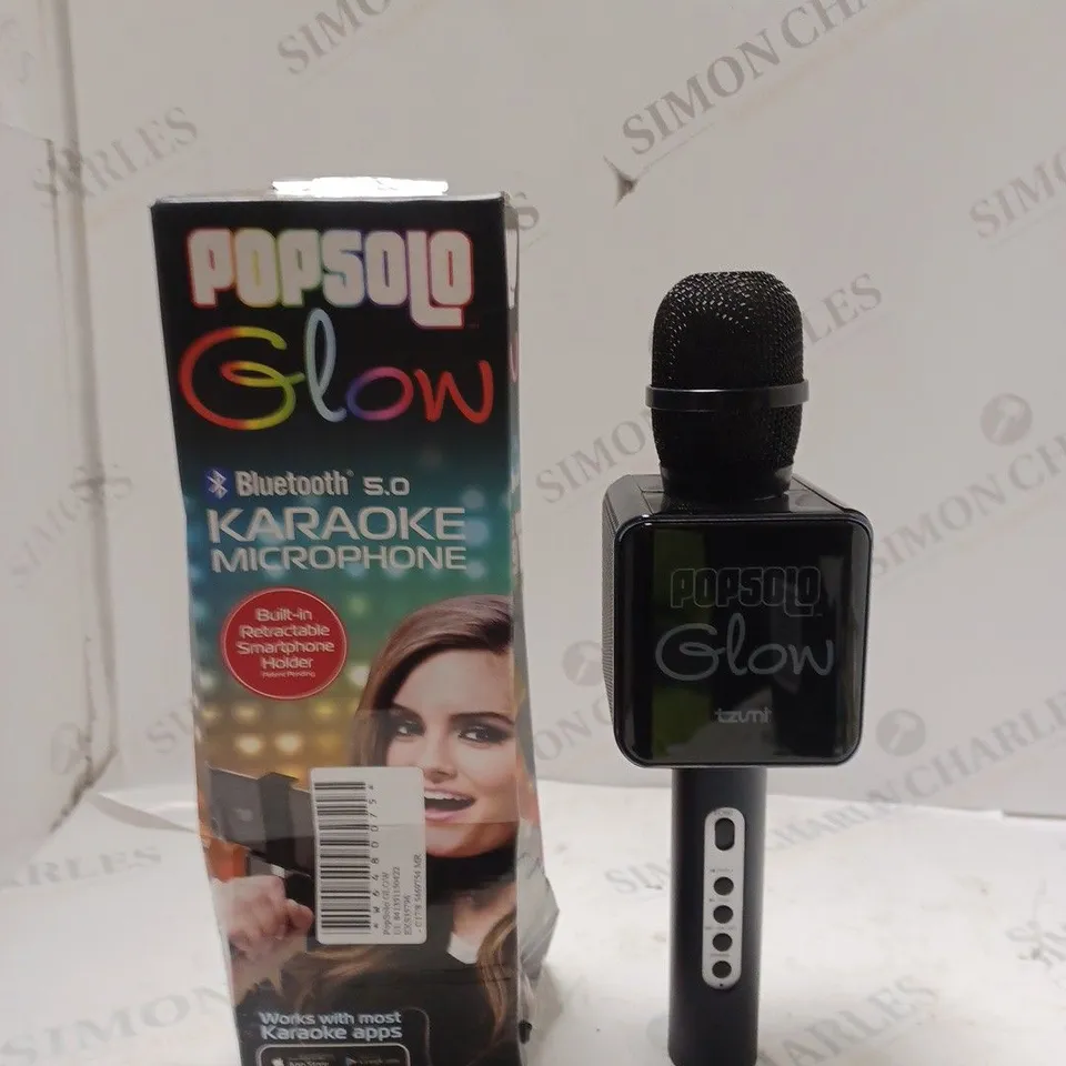 BOXED POPSOLO GLOW BLUETOOTH KARAOKE MICROPHONE 