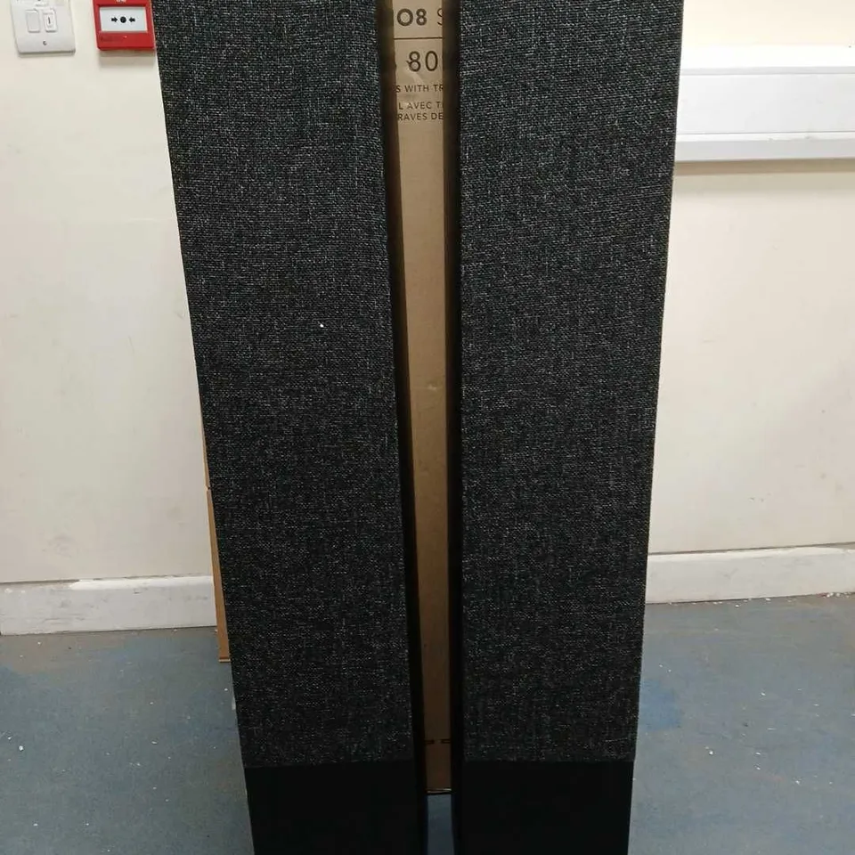 BOXED PAIR OF JAMO S 809 FLOORSTANDING HIGH PERFORMANCE SPEAKERS - BLACK