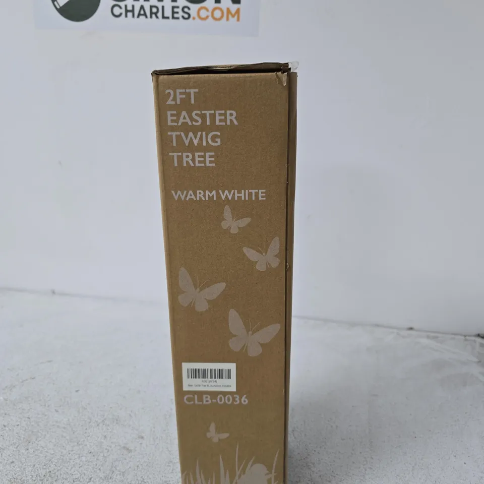 BOXED 2FT EASTER TWIG TREE – WARM WHITE LIGHTS