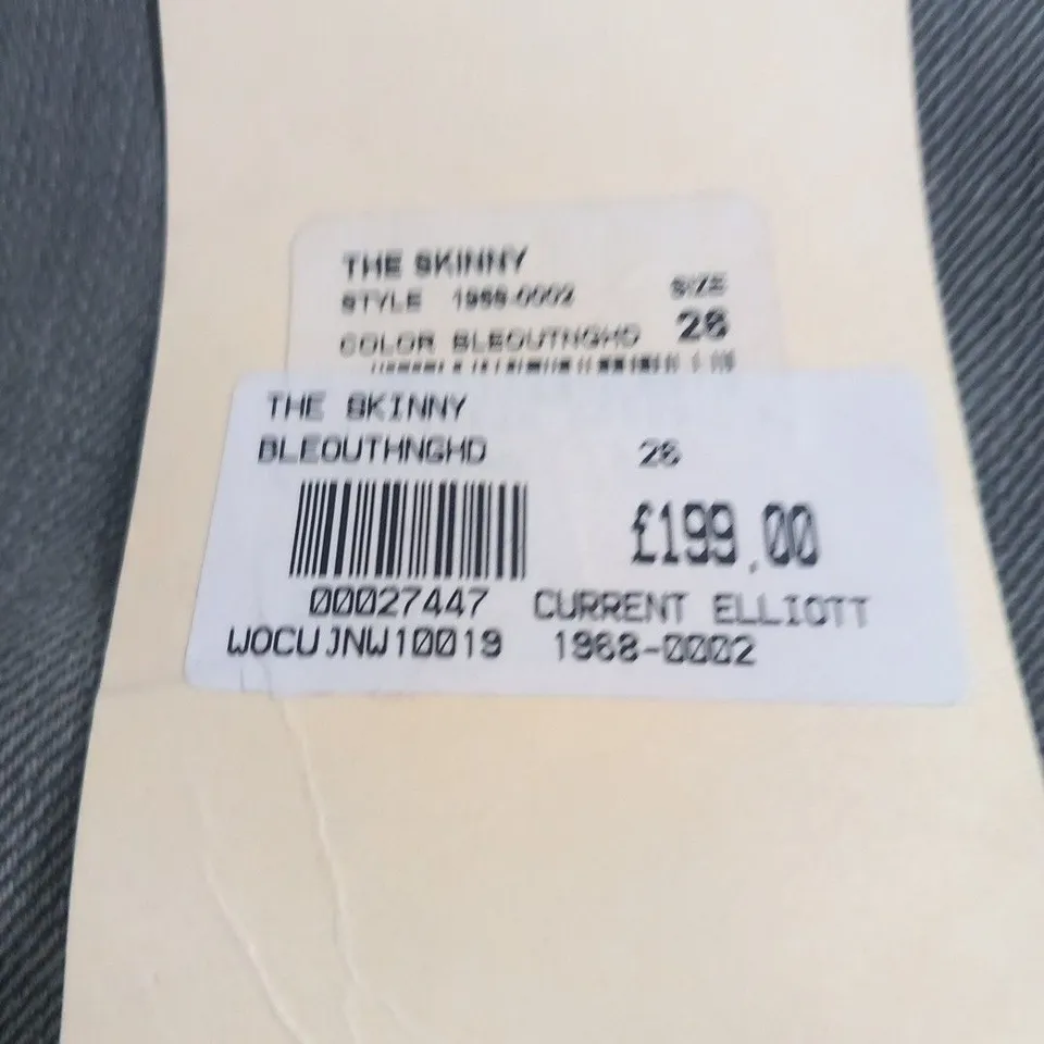 CURRENT/ELLIOT THE SKINNY JEANS SIZE 26