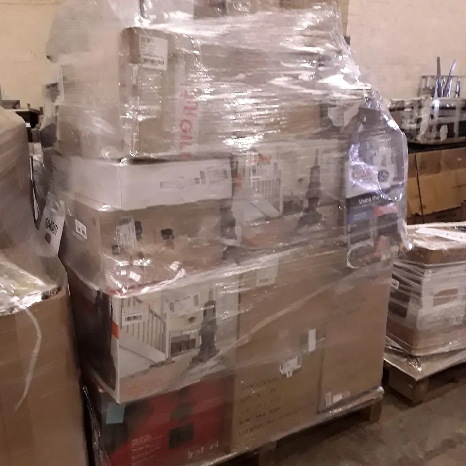 PALLET OF APPROXIMATELY 42 UNPROCESSED RAW RETURN HOUSEHOLD AND ELECTRICAL GOODS TO INCLUDE;