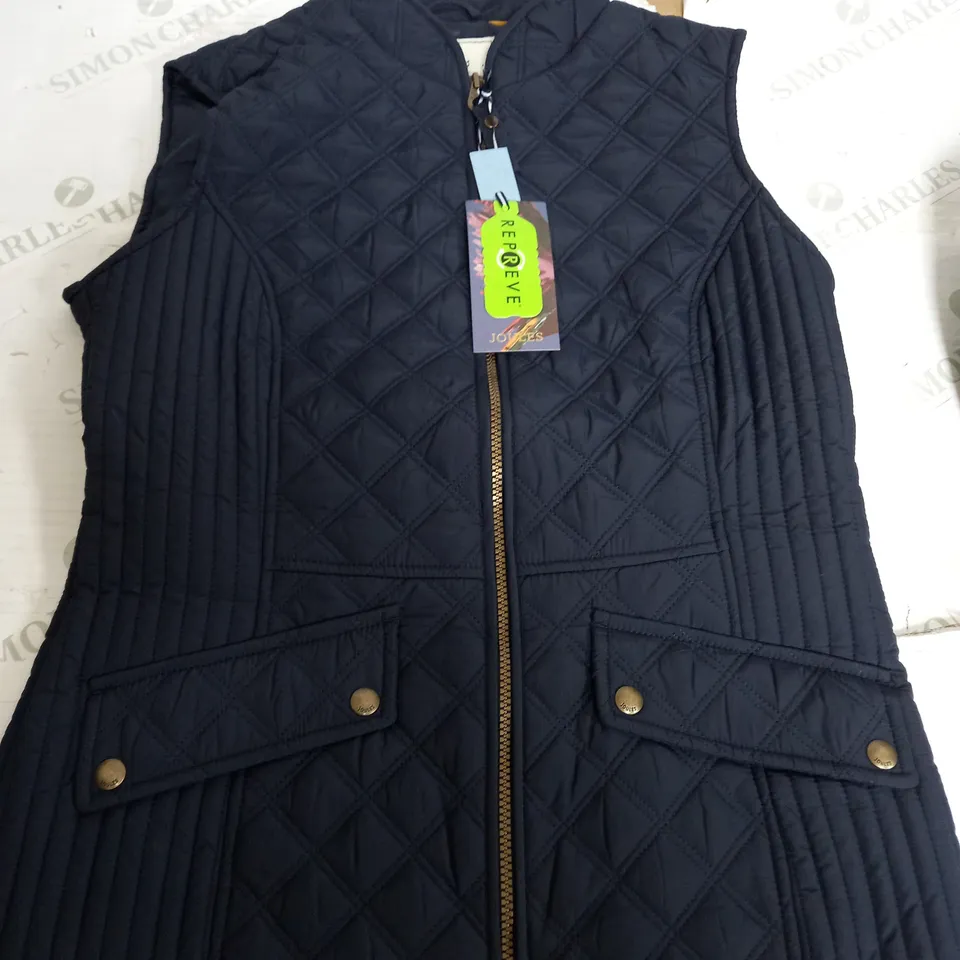 JOULES MINX GILET IN NAVY - UK 12 