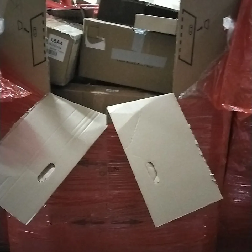 PALLET OF HOUSEHOLD ITEMS TO INCLUDE CHRISTMAS TREE,AIR FRYER, ACTIVITY WALKER, 3 BAR ADDUCTOR LEG STRECTHER,TEAK BATHTUB TRAY AND OTHER ASSORTED ITEMS...