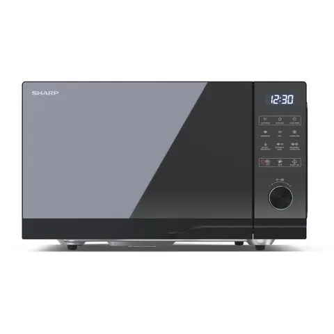 Boxed Sharp 25L Freestanding Combination Flatbed Microwave Oven & Grill - Black
