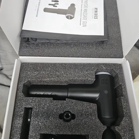 HOMEDICS PHYSIO MASSAGE GUN - DEEP TISSUE PERCUSSION MASSAGER