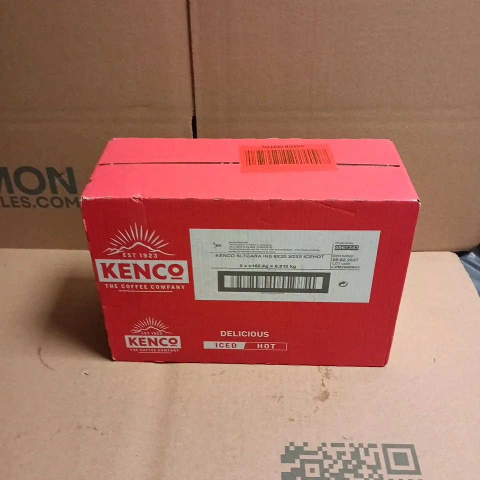 KENCO SALTED CARAMEL LATTE INSTANT COFFEE SACHETS – 5 BOXS OF 8 SACHETS