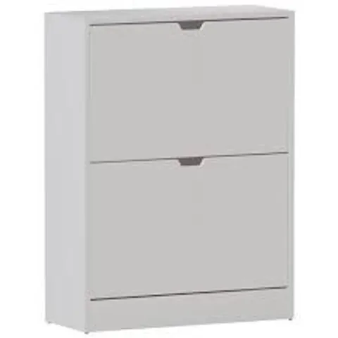 BOXED 12 PAIR SHOE STORAGE - WHITE (1 BOX)