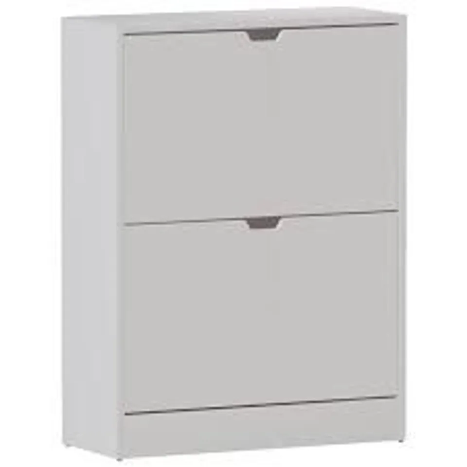 BOXED 12 PAIR SHOE STORAGE - WHITE (1 BOX)