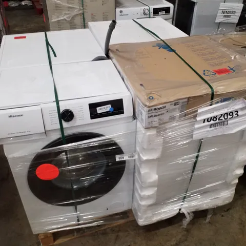 PALLET OF APPROXIMATELY 4 UNPROCESSED RAW RETURN WHITE GOODS TO INCLUDE