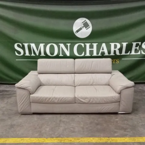 BRADY 100% PREMIUM LEATHER 3 SEATER SOFA