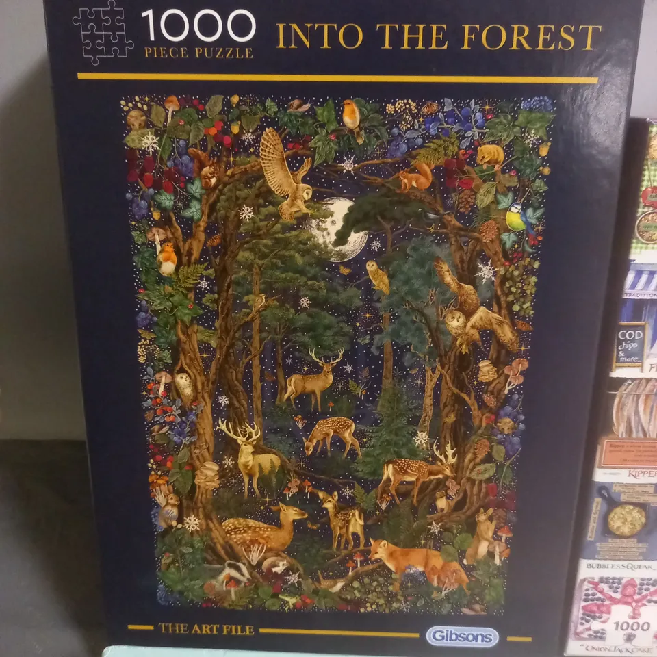 LOT OF 4 1000-PIECE JIGSAW PUZZLES