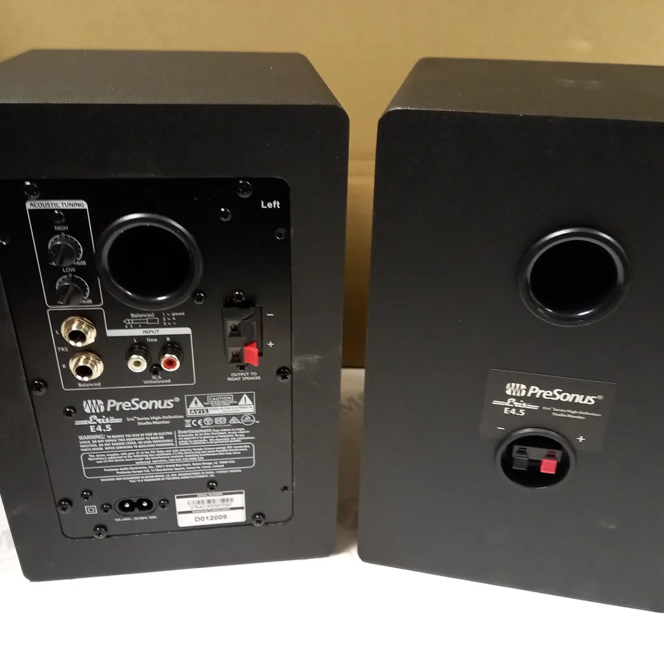 ERIS E4.5 HIGH-DEFINITION 2-WAY ACTIVE STUDIO MONITOR SPEAKERS