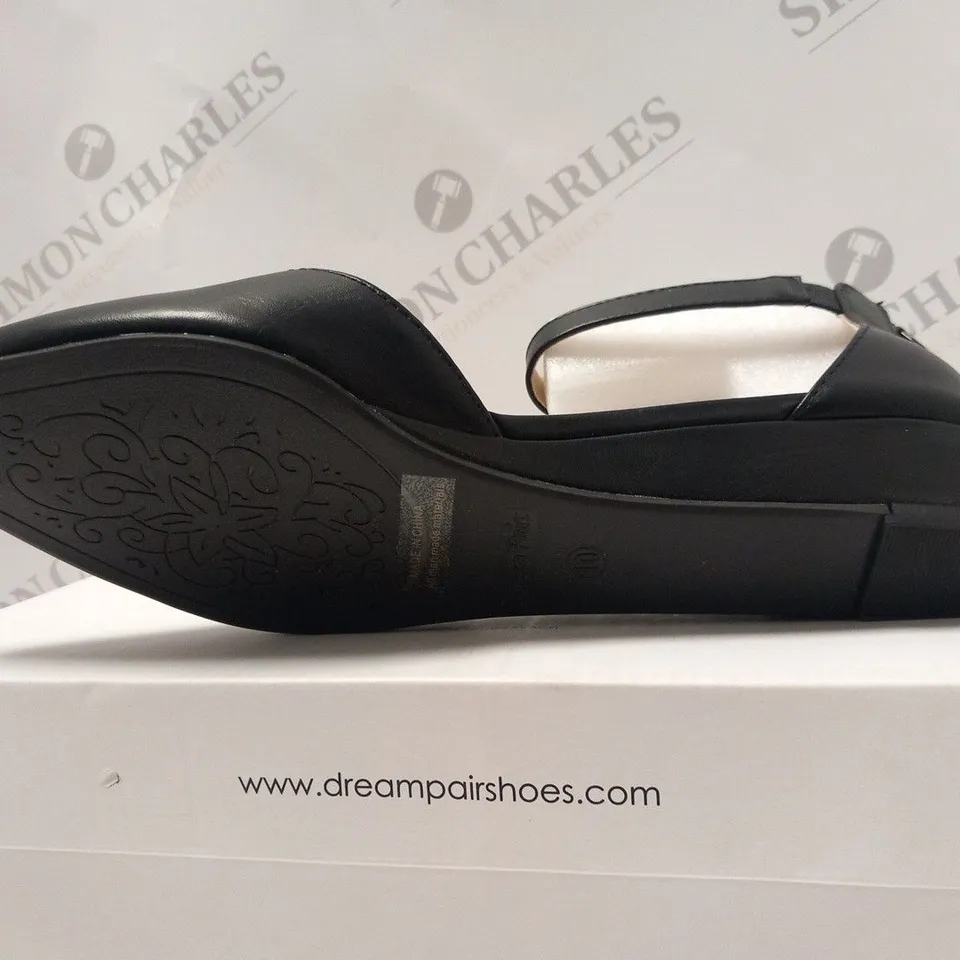 BOXED DREAM PAIRS AMIGA BLACK PU SIZE 10