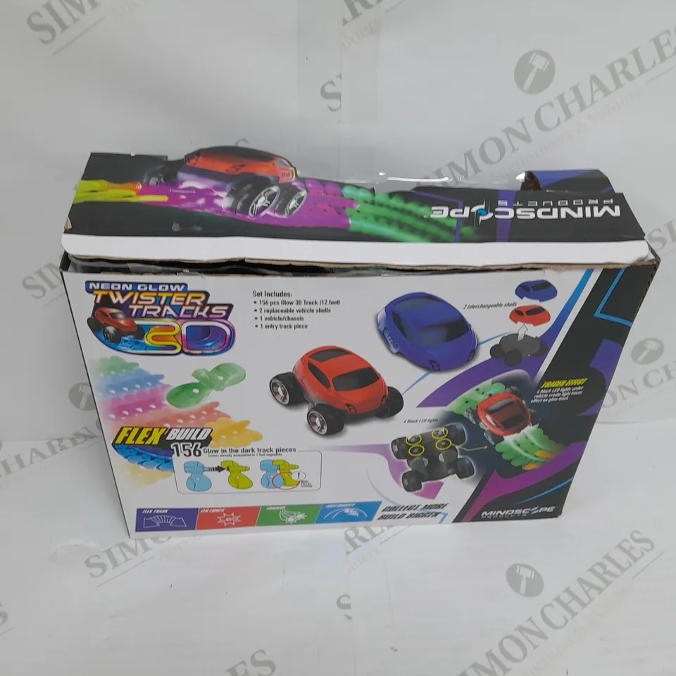 BOXED TWISTER TRACKS 3D 12 FOOT TRAX SET WITH CAR & CAR SHELL