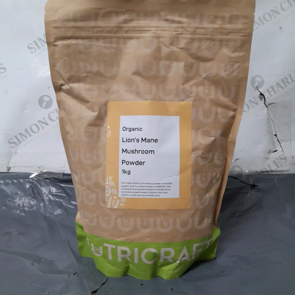 1KG PACK OF ORGANIC LIONS MANE MUSHROOM